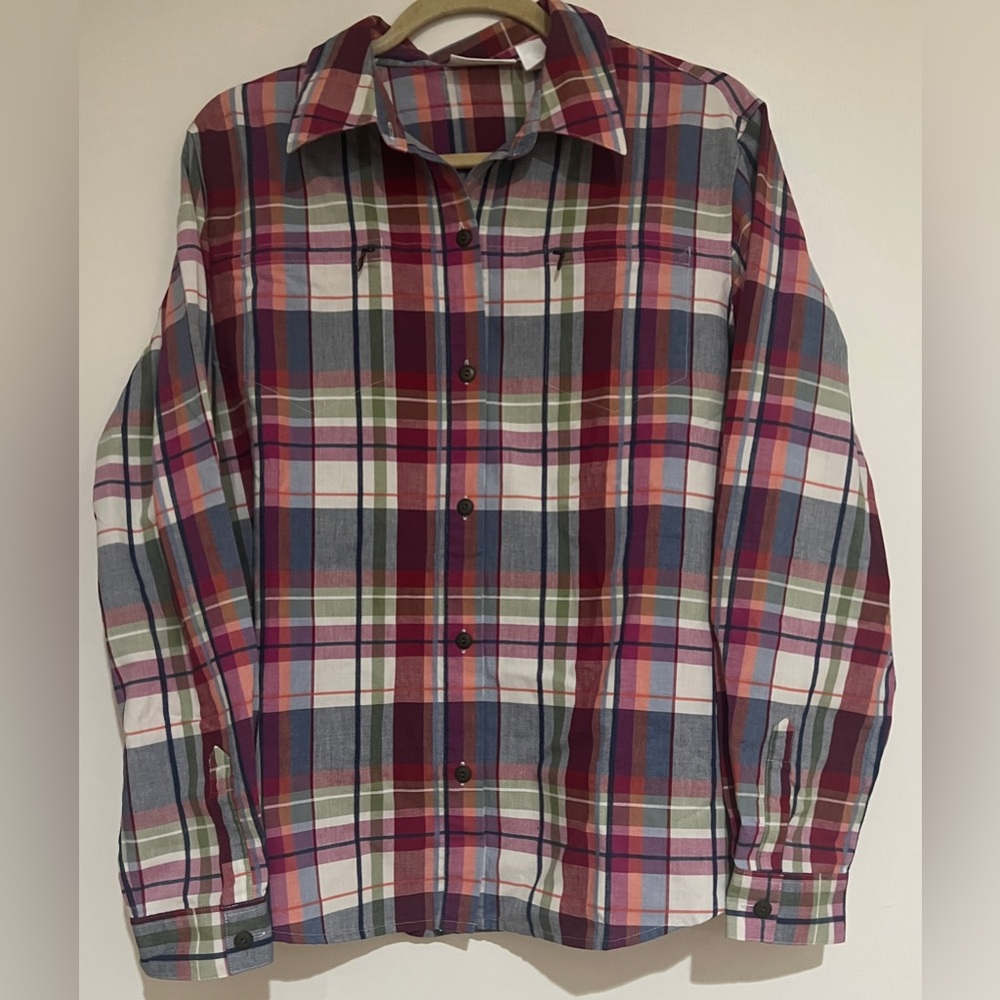 Women’s Alfred Dunner Colorful Plaid Button Down Shirt